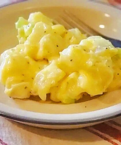 old-fashioned potato salad with cooked dressing