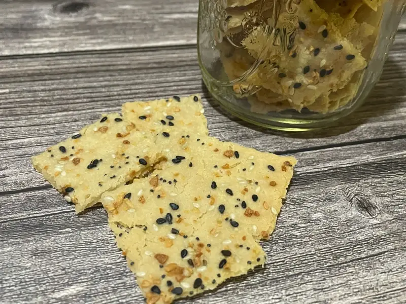 Sourdough discard crackers