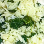 kale garlic butter rice
