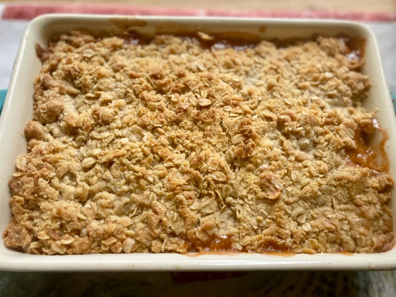 baked peach crisp