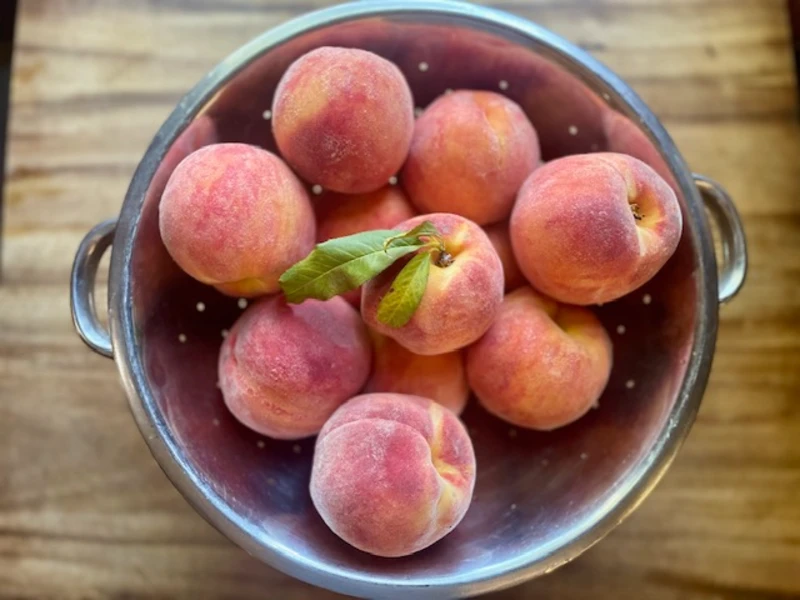Fresh peaches