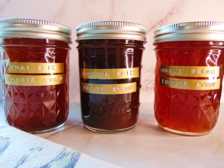 Homemade Fall Coffee Syrups