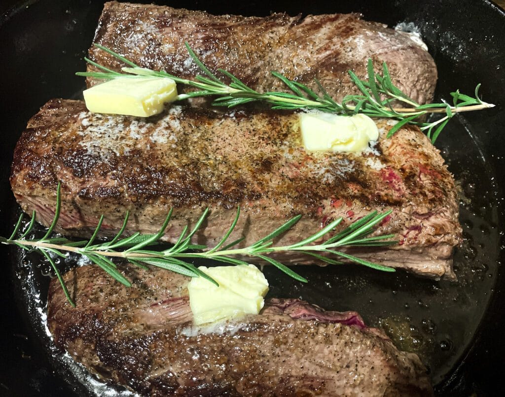 Perfect Cast Iron Venison Backstrap (Seared and Oven-finished)