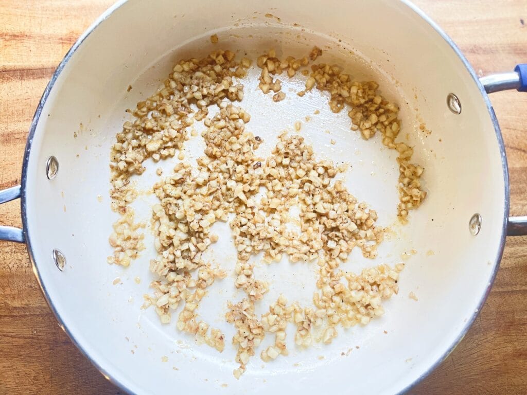 sauteed mushroom stems for creamy stuffed mushrooms