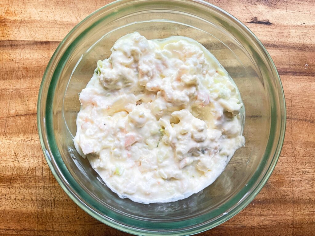 shrimp mixture for shrimp Rangoon toast