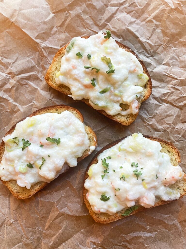 shrimp Rangoon toast