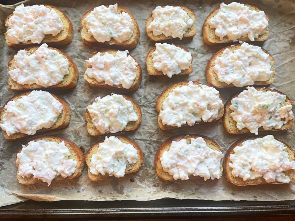 shrimp Rangoon toast