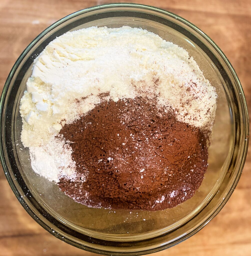 ingredients for hot cocoa mix in a bowl