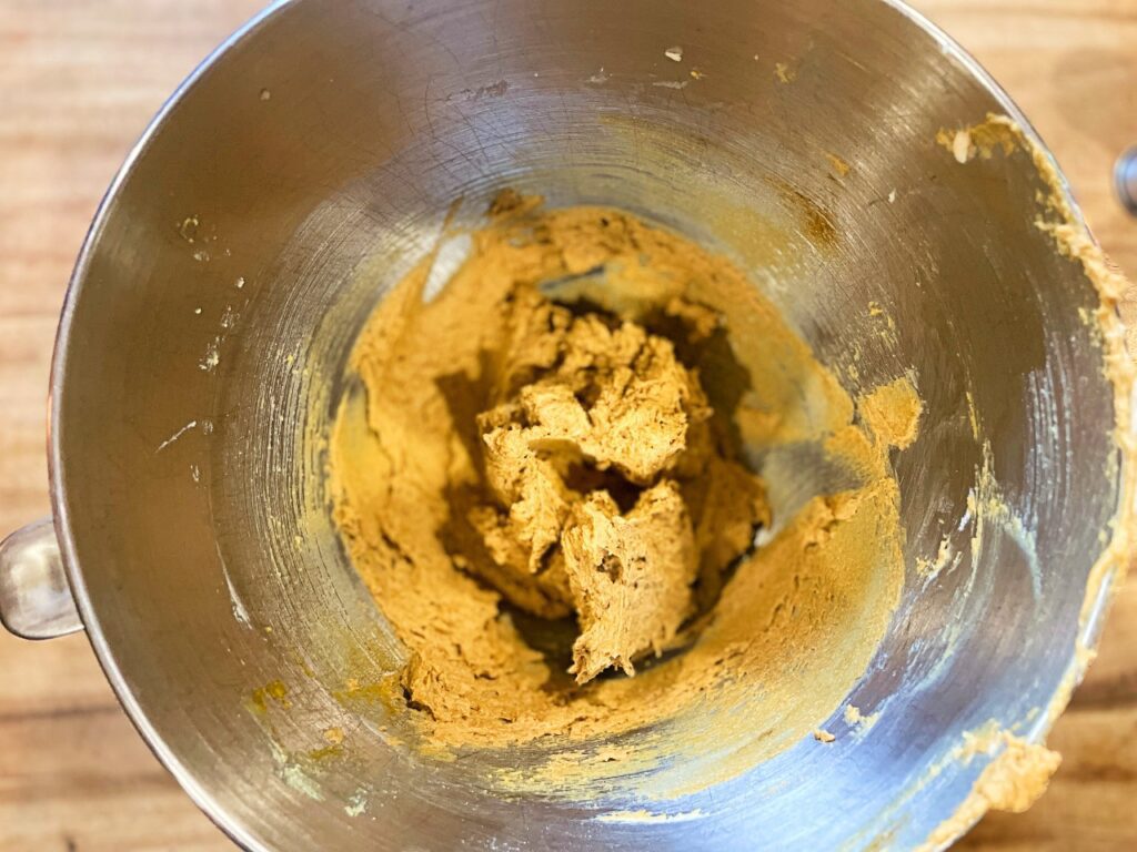 dough for soft and chewy gingersnap cookies