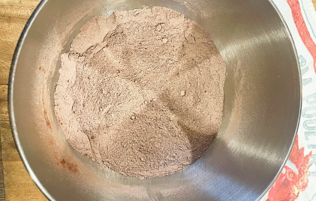 chocolate cake with peanut butter frosting