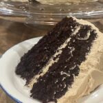 chocolate cake with peanut butter frosting