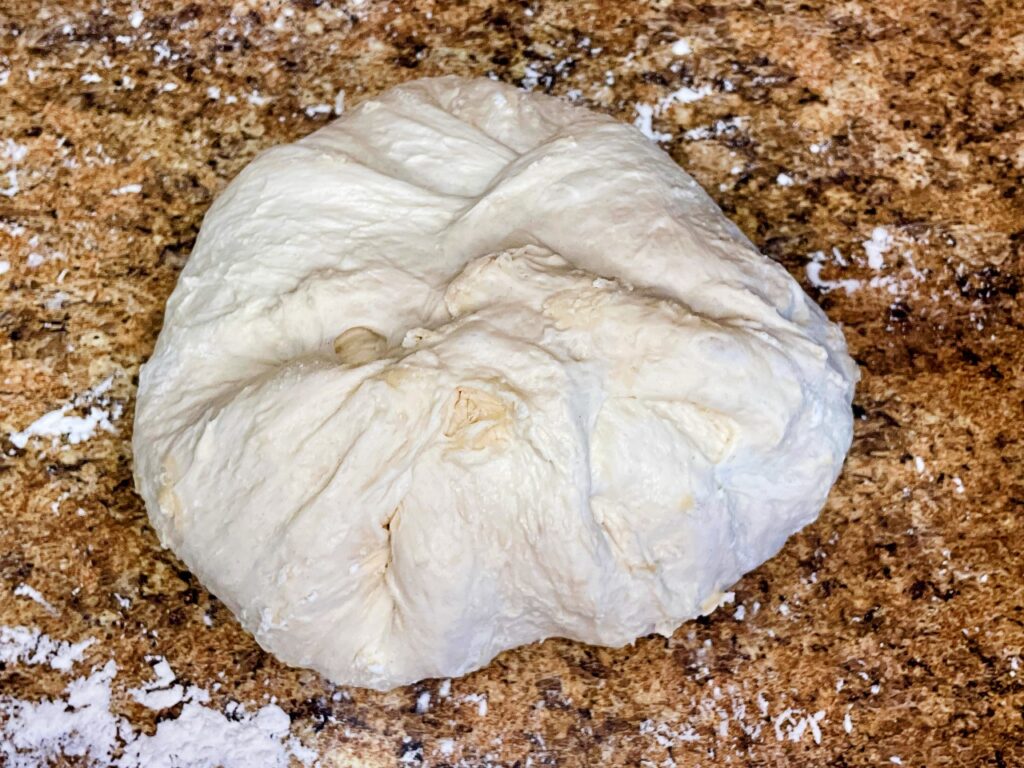 dough formed to a smooth ball